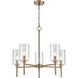 Chastine 5 Light 22 inch Modern Gold Chandelier Ceiling Light